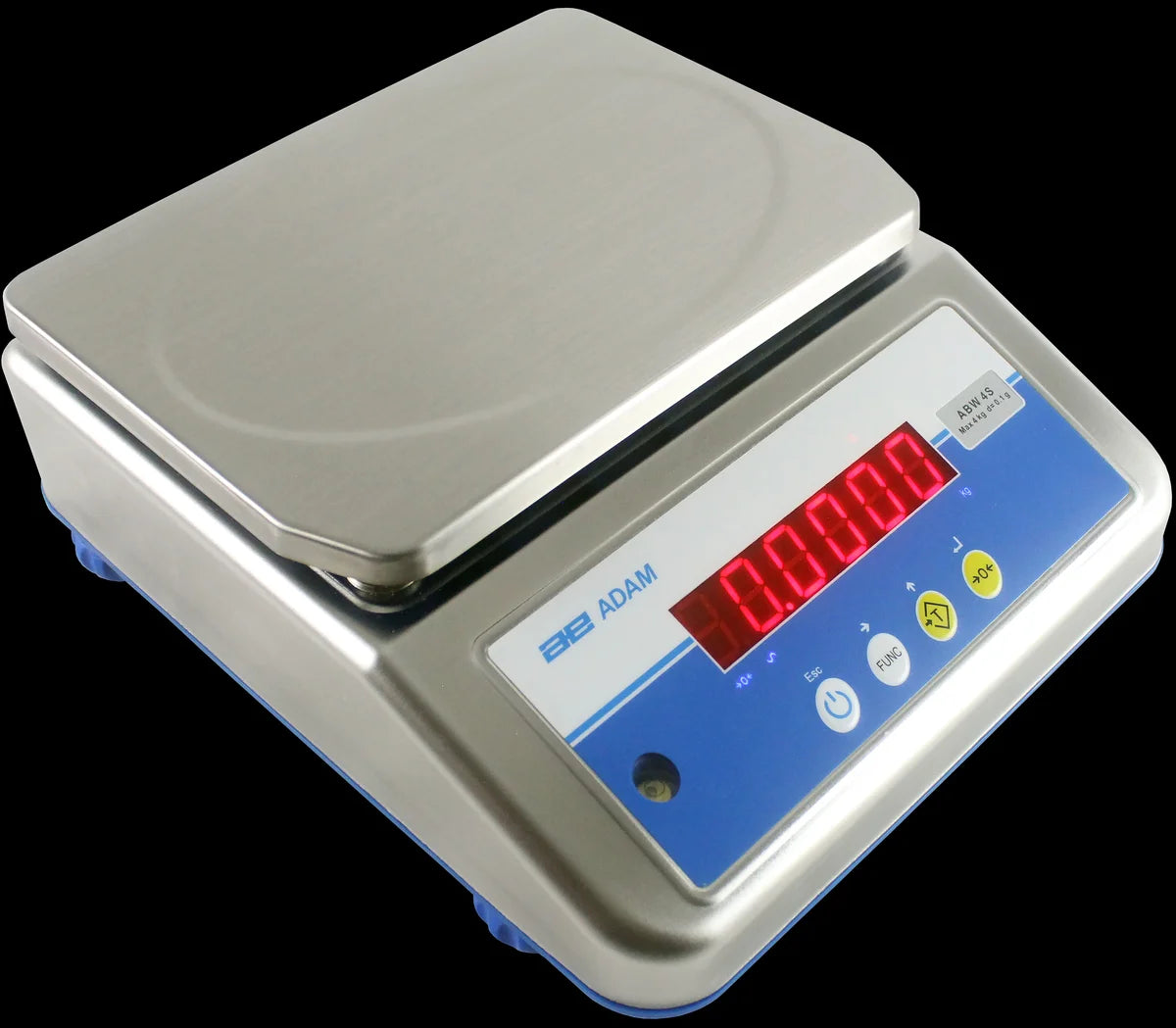AE Adam Aqua ABW-S Wasserfeste Edelstahlwaagen, Kapazität 16kg/ Lesbarkeit 1g