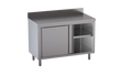 Edelstahl-Arbeitsschrank ECO 15x6 mit Aufkantung