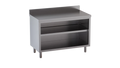 Edelstahl-Arbeitsschrank ECO 18x6 offen mit Aufkantung