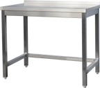 Edelstahl Arbeitstisch Profi 1800 x 600 mm - mit Aufkantung