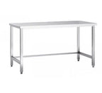 Edelstahl Arbeitstisch Eco 20x6 ohne Grundboden