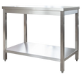 Edelstahl Arbeitstisch Profi 1000 x 600 mm - mit Grundboden