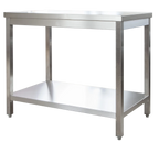 Edelstahl Arbeitstisch Profi 1000 x 600 mm - mit Grundboden