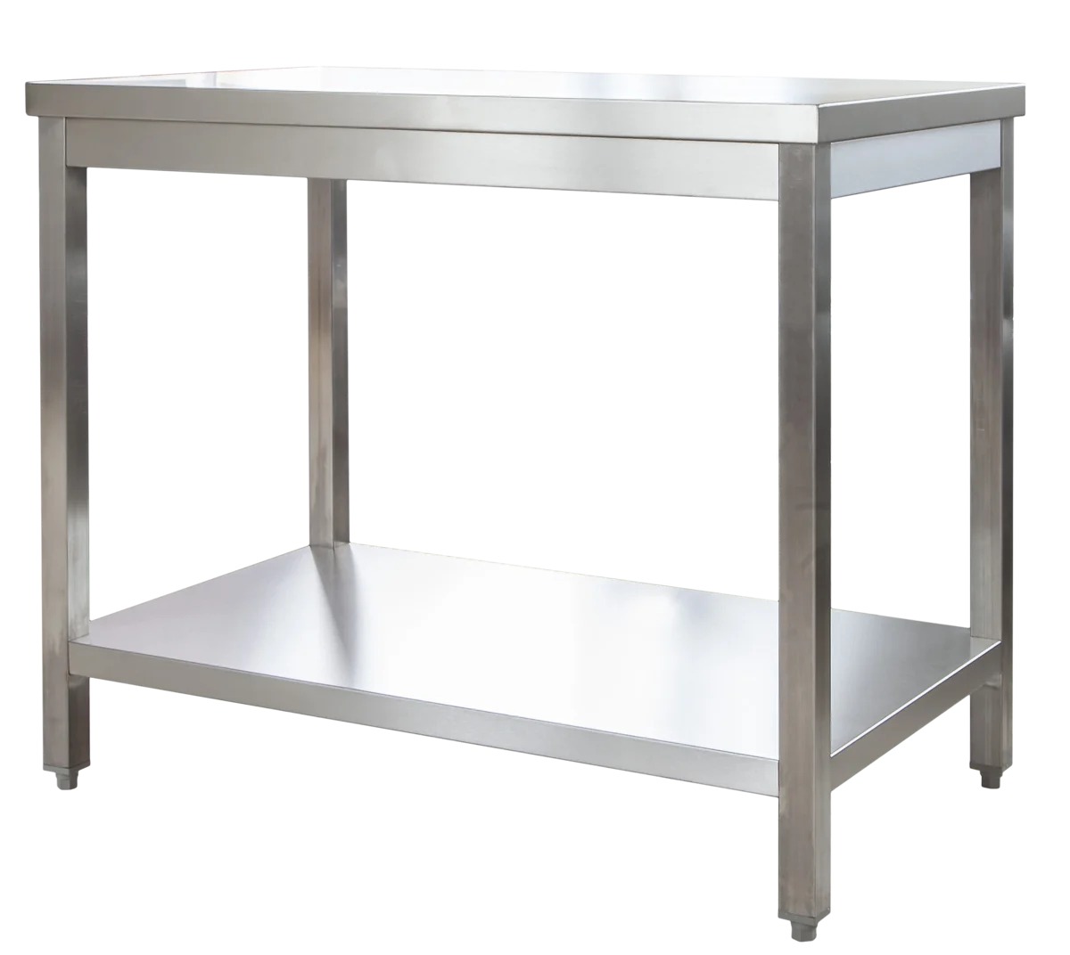 Edelstahl Arbeitstisch Profi 1000 x 600 mm - mit Grundboden