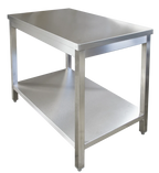 Edelstahl Arbeitstisch Profi 1000 x 600 mm - mit Grundboden