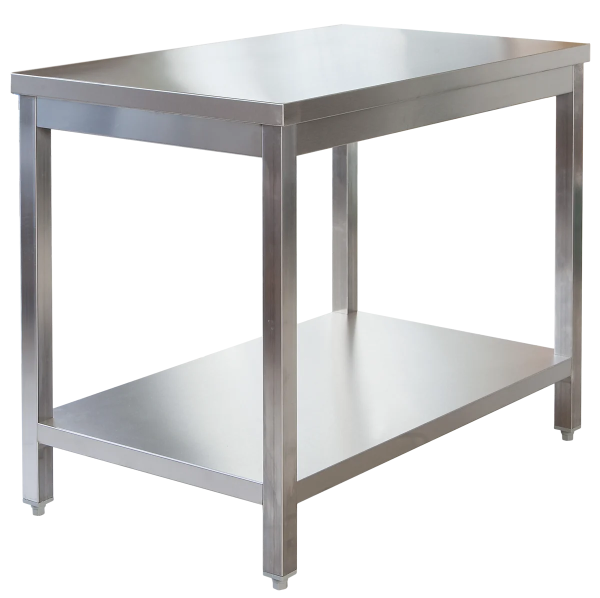Edelstahl Arbeitstisch Profi 1000 x 700 mm - mit Grundboden