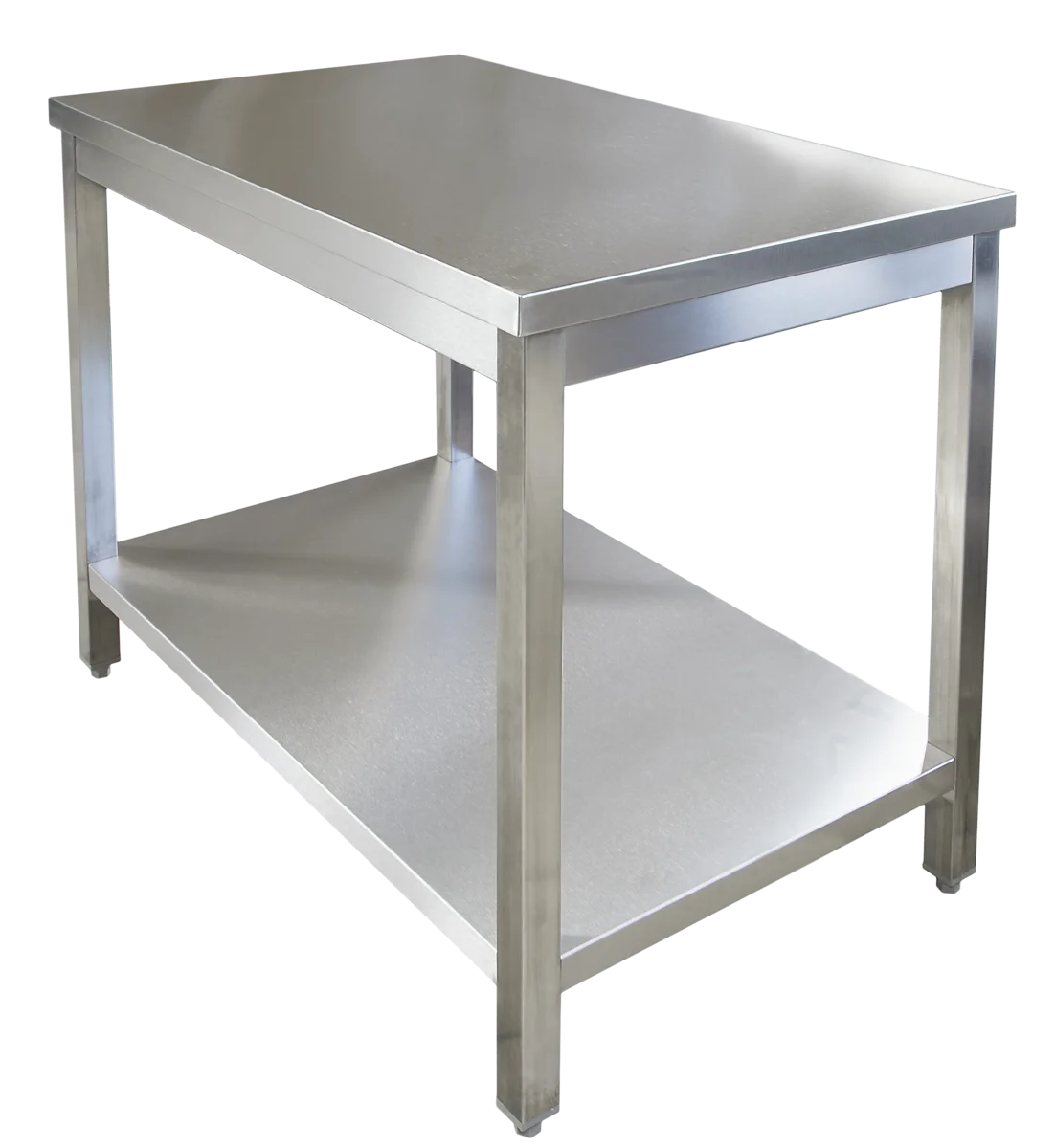 Edelstahl Arbeitstisch Profi 1000 x 700 mm - mit Grundboden
