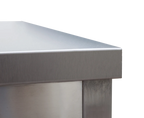 Edelstahl Arbeitstisch Profi 1000 x 700 mm - mit Grundboden