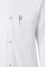 Herrenkochjacke Basic, Kugelknöpfe, weiß, Größe: L