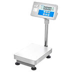 AE Adam Bodenwaage mit Hochanzeige und Einbaudrucker für Etiketten oder Barcodes 16 kg / Lesbarkeit 0,5 g