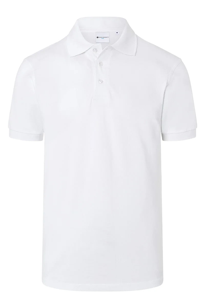 Karlowsky Health&Care Herren Workwear Poloshirt Basic weiß - L