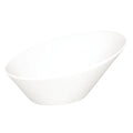 Olympia Whiteware ovale schräge Schüsseln 133 x 154 mm - 4 Stk.