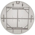 Bolero Klapptisch Ø1530 mm weiß