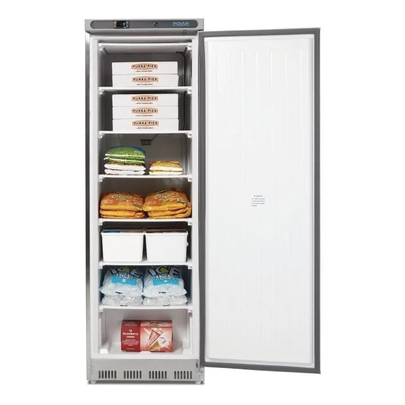 Lagertiefkühlschrank Polar 365 Edelstahl