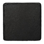Olypmia Schieferplatte, quadratisch, 13 x 13 cm,für Bambus-Servierbrett GM257 - 4 Stk.