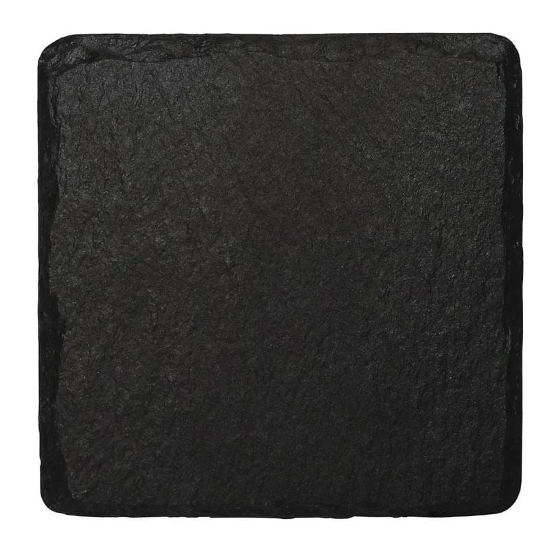Olypmia Schieferplatte, quadratisch, 13 x 13 cm,für Bambus-Servierbrett GM257 - 4 Stk.