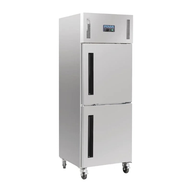 Polar Serie G Gefrierschrank Edelstahl mit 2 Türen 600L