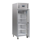 Polar Serie G Gefrierschrank Edelstahl mit 2 Türen 600L