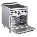 Elektroherd Serie 700 - 70/70  mit Elektrobackofen, Umluft - 4 quadratische, abgesenkte Kochfelder - 12,6 kW