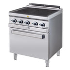Elektroherd Serie 700 - 70/70  mit Elektrobackofen, Umluft - 4 quadratische, abgesenkte Kochfelder - 12,6 kW