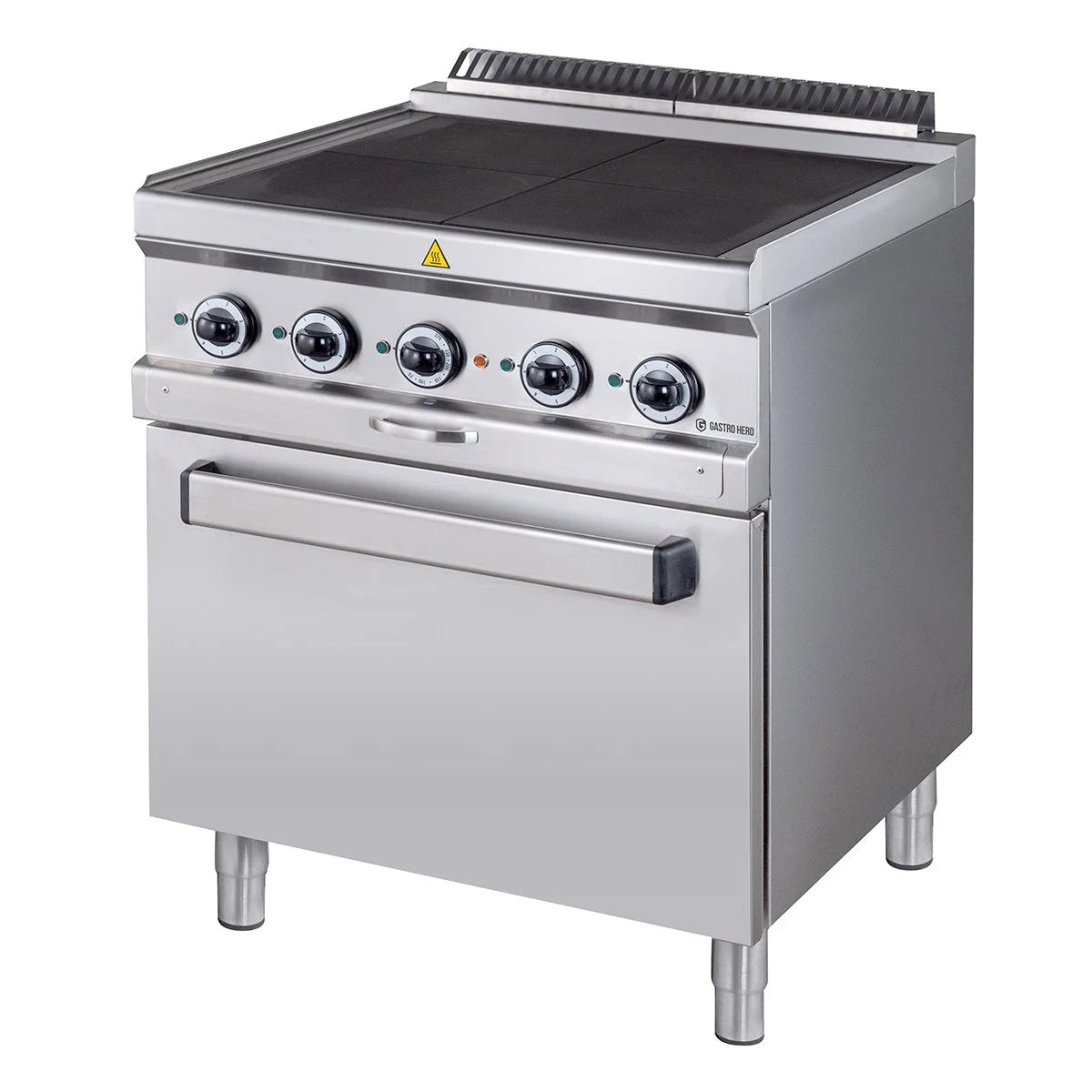 Elektroherd Serie 700 - 70/70  mit Elektrobackofen, Umluft - 4 quadratische, abgesenkte Kochfelder - 12,6 kW