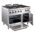 Elektroherd Serie 700 - 110/70 mit Elektrobackofen - 6 quadratische Kochfelder - 20,9 kW