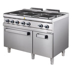 Elektroherd Serie 700 - 110/70 mit Elektrobackofen - 6 quadratische Kochfelder - 20,9 kW