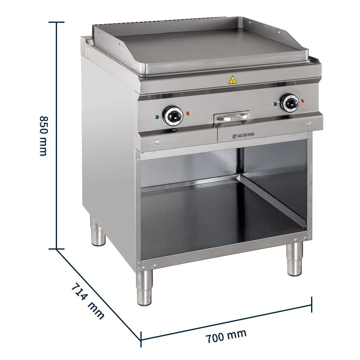 Elektrogrillplatte Serie 700 - 70/70 - glatt