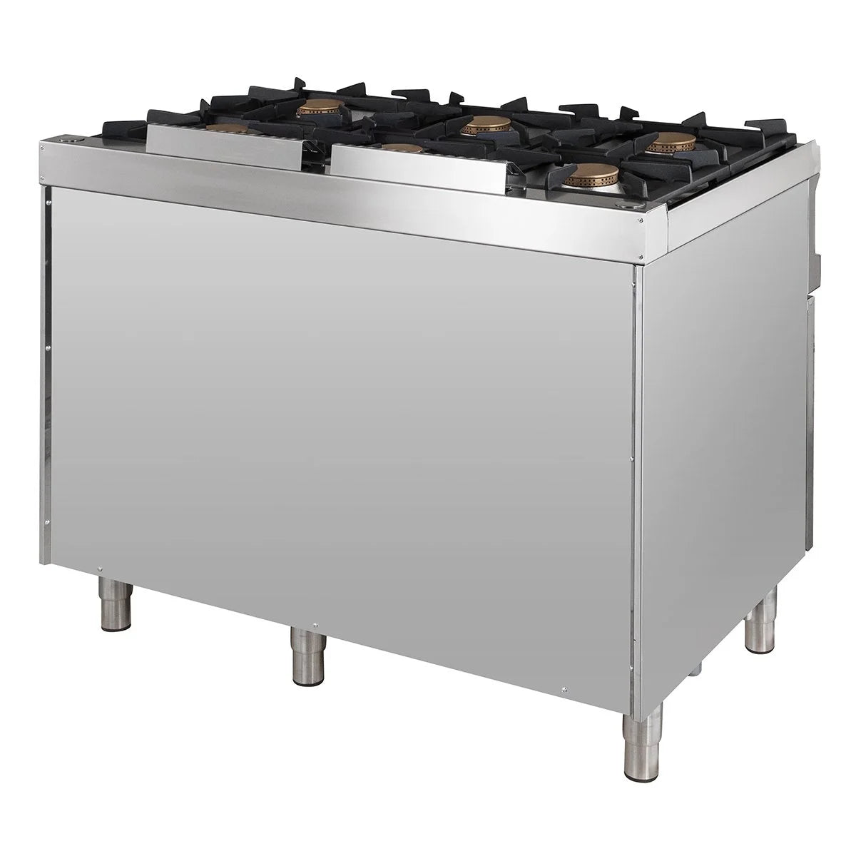 Gasherd Serie 700 - 110/70 mit Elektrobackofen - 6 Kochstellen - 42 kW