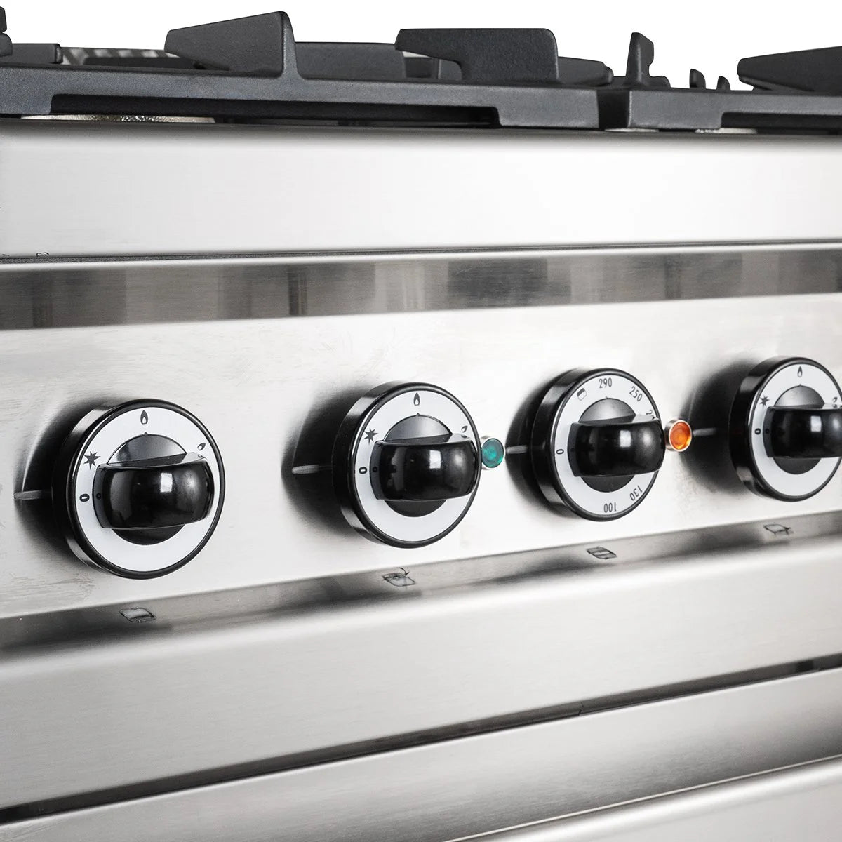 Gasherd Serie 700 - 110/70 mit Elektrobackofen - 6 Kochstellen - 42 kW