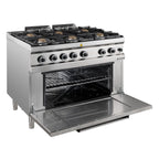 Gasherd Serie 700 - 110/70 mit Gasbackofen - 6 Kochstellen - 42 kW
