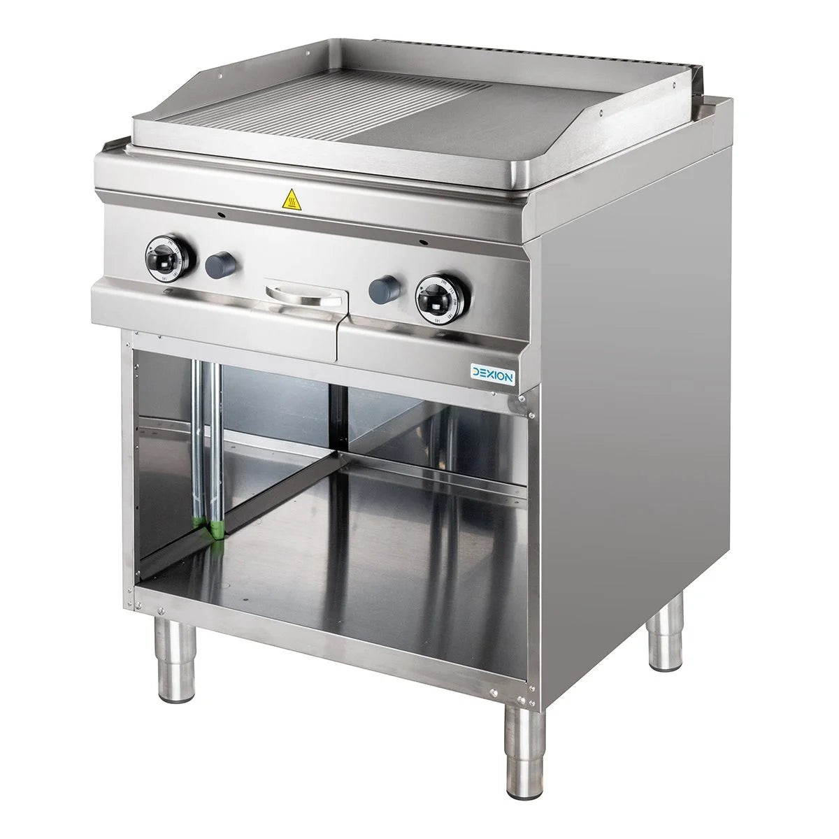 Gasgrillplatte Serie 700 - 70/70 - ½ glatt, ½ gerillt