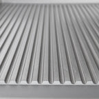 Gasgrillplatte Serie 700 - 70/70 - ½ glatt, ½ gerillt