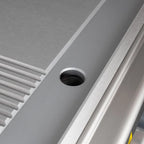 Gasgrillplatte Serie 700 - 70/70 - ½ glatt, ½ gerillt