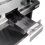 Gasgrillplatte Serie 700 - 70/70 - ½ glatt, ½ gerillt