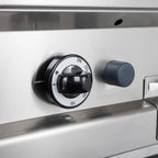 Gasgrillplatte Serie 700 - 70/70 - ½ glatt, ½ gerillt