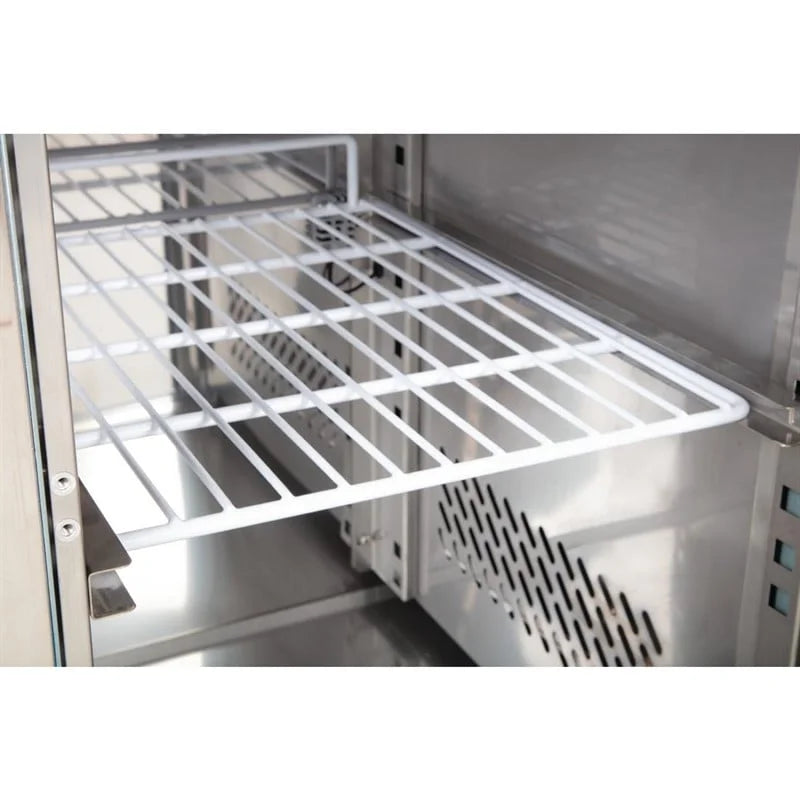 Polar Serie U GN-Kühltisch mit 6 Schubladen 465L