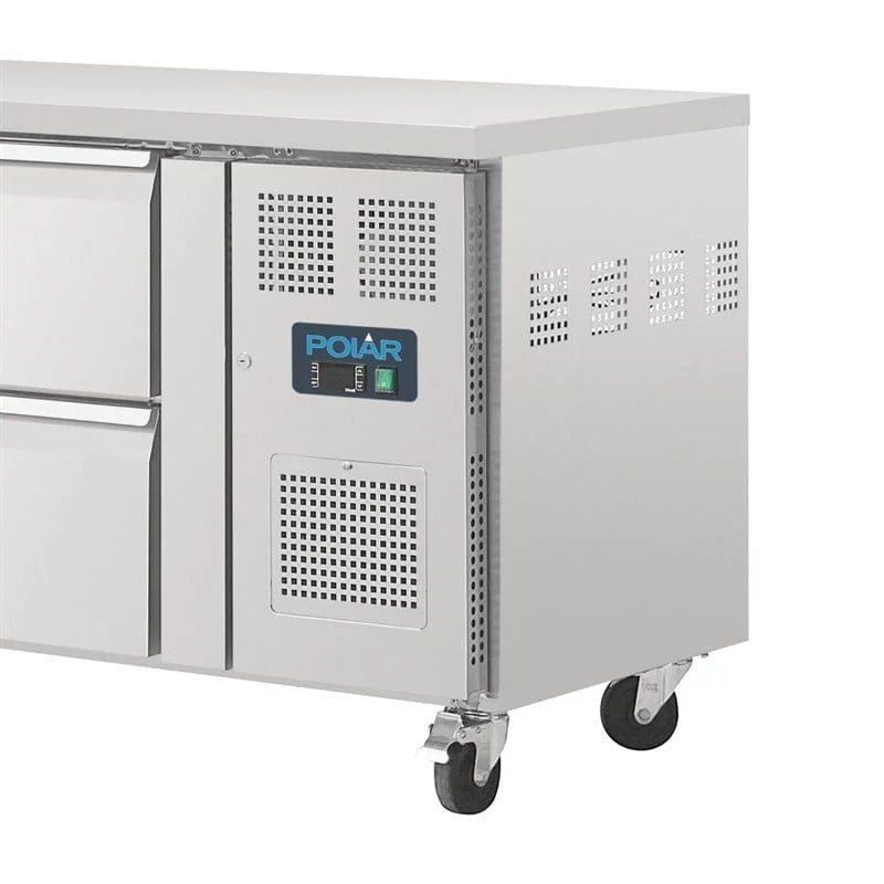 Polar Serie U GN-Kühltisch mit 8 Schubladen 616L