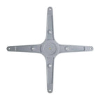 Bolero Tischgestell mit Fußkreuz aus Aluminium 680 mm