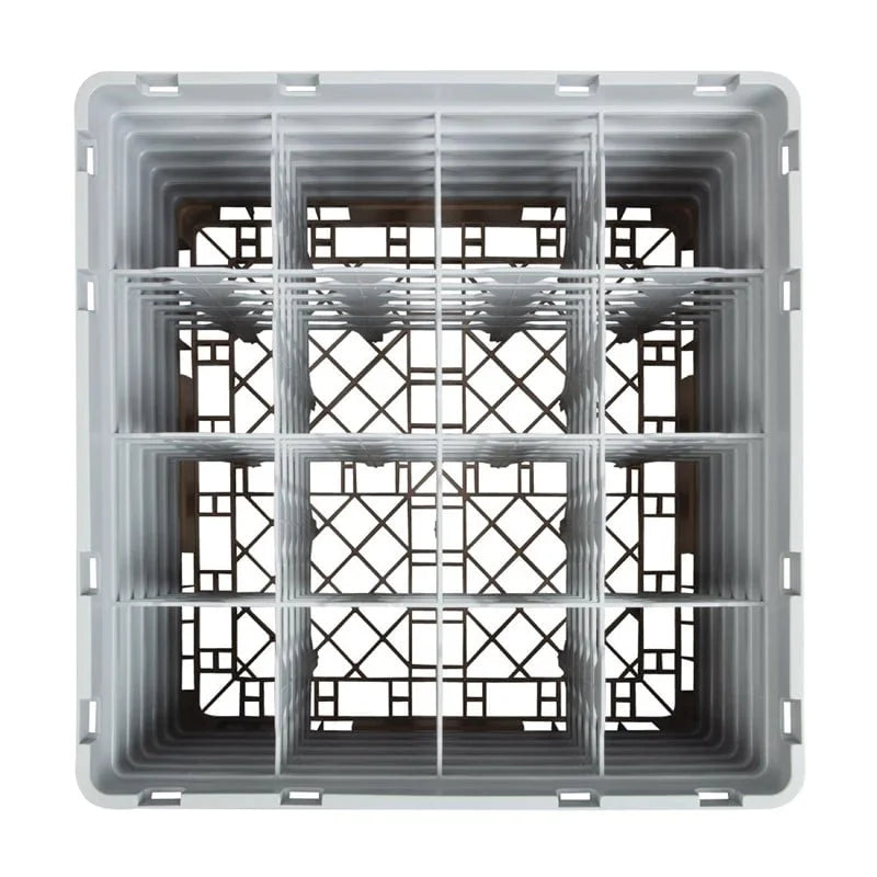 Cambro Gläserspülkorb beige mit 16 Fächern max Glashöhe 29,8cm