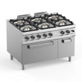 Gasherd  Serie 900 - 120/90 mit Elektrobackofen - 6 Kochstellen - 39 kW