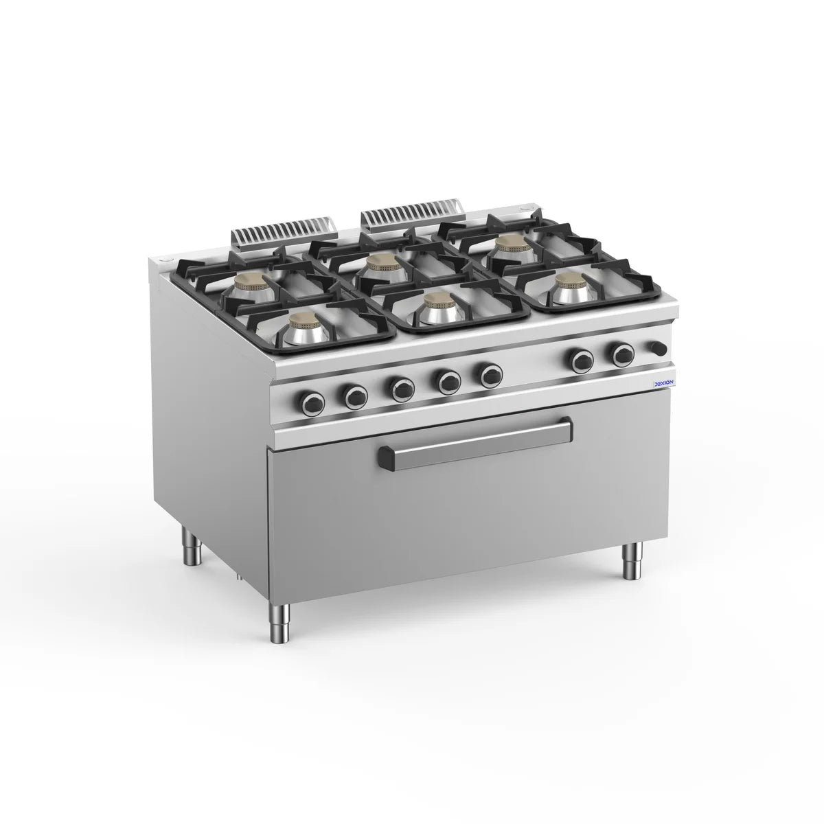 Gasherd  Serie 900 - 120/90 mit großem Gasbackofen - 6 Kochstellen - 64 kW