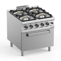 Gasherd  Serie 900 - 80/90 mit Elektrobackofen - 4 Kochstellen - 22 kW