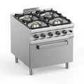 Gasherd  Serie 900 - 80/90 mit Gasbackofen - 4 Kochstellen - 29 kW