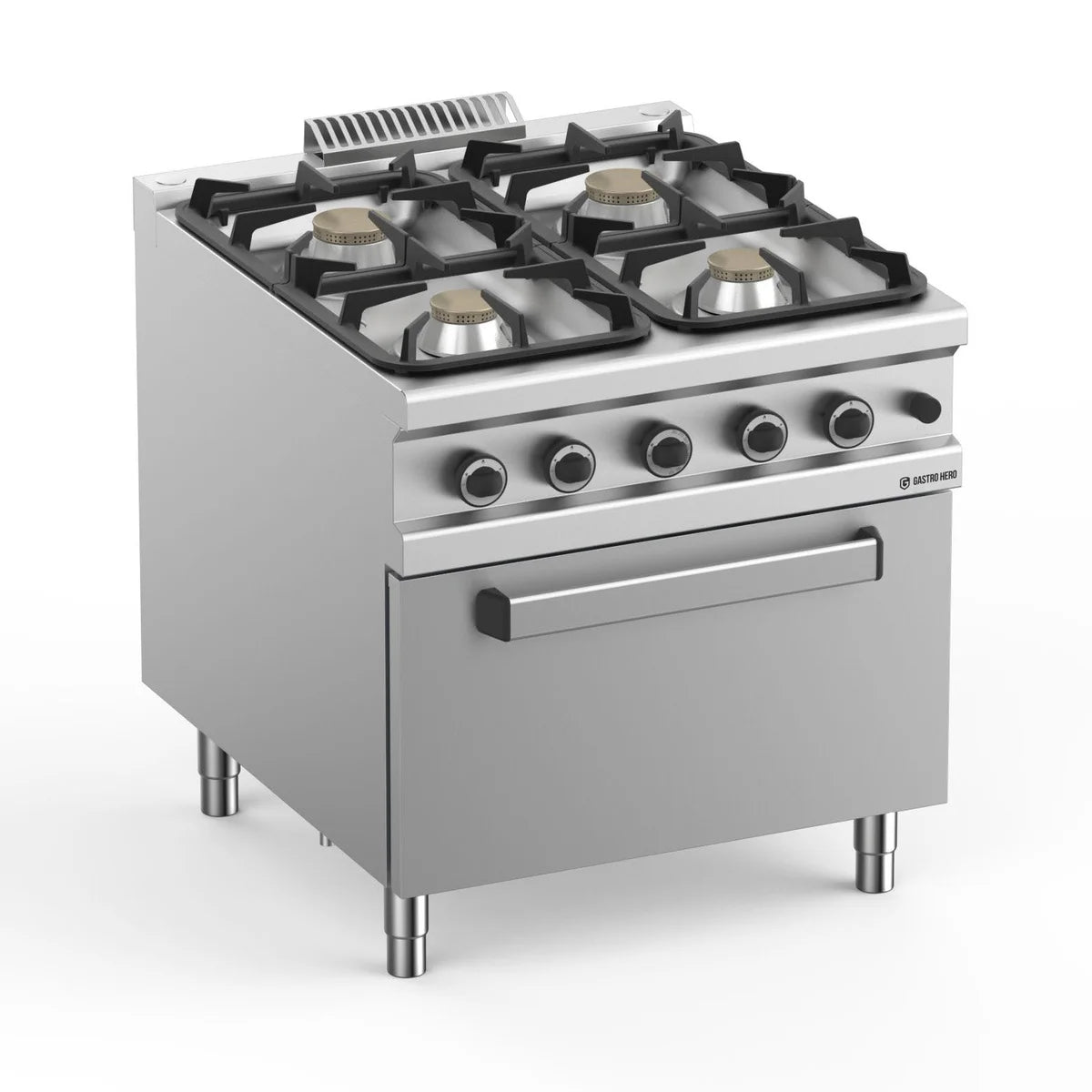 Gasherd  Serie 900 - 80/90 mit Gasbackofen - 4 Kochstellen - 29 kW