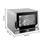 Tecnoeka Digitaler Elektro-Konvektionsofen 600 x 400 EN mit Dampf