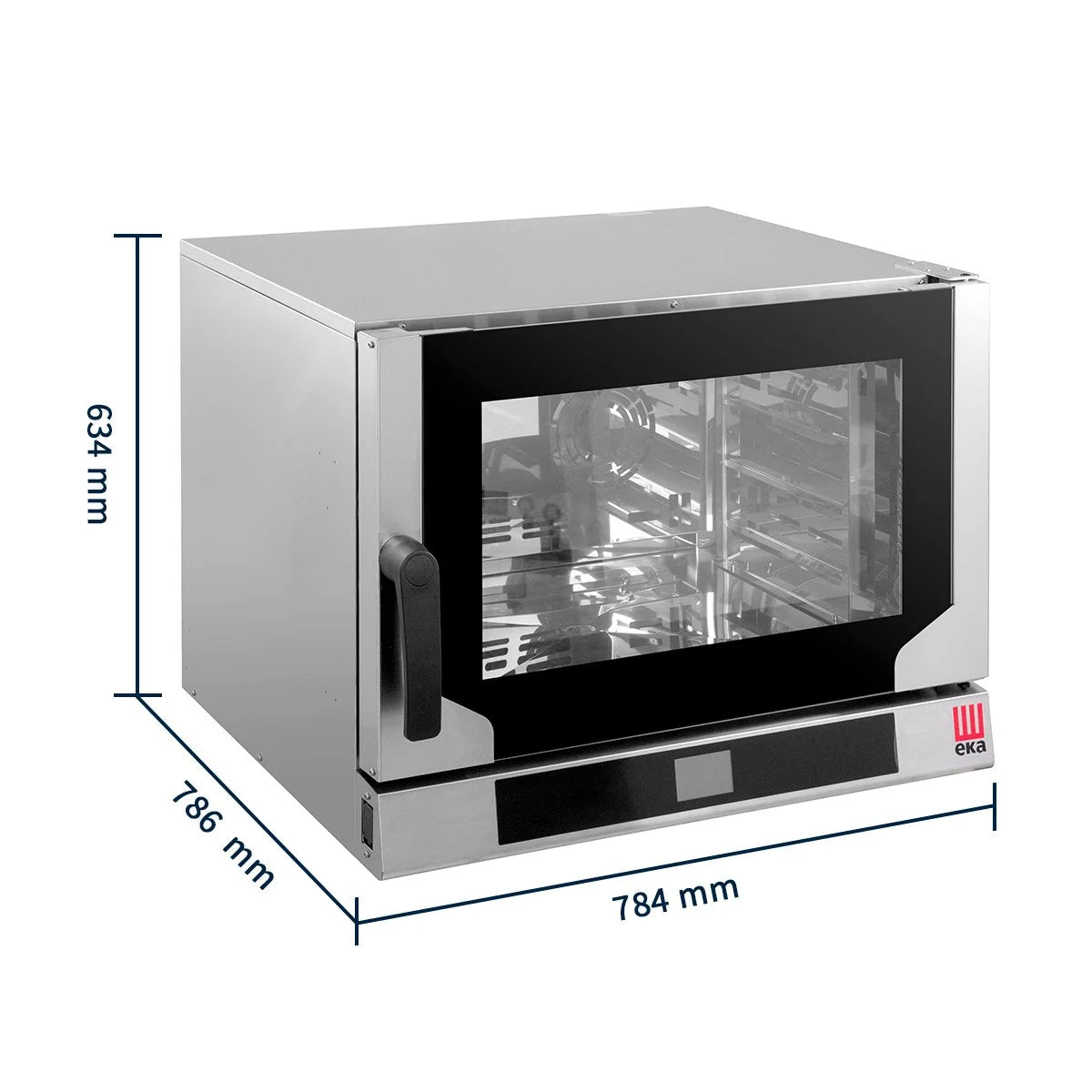 Tecnoeka Digitaler Elektro-Konvektionsofen 600 x 400 EN mit Dampf