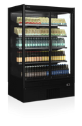 Tefcold Supermarkt Wandkühlregal Multideck EXTRA1250CD schwarz