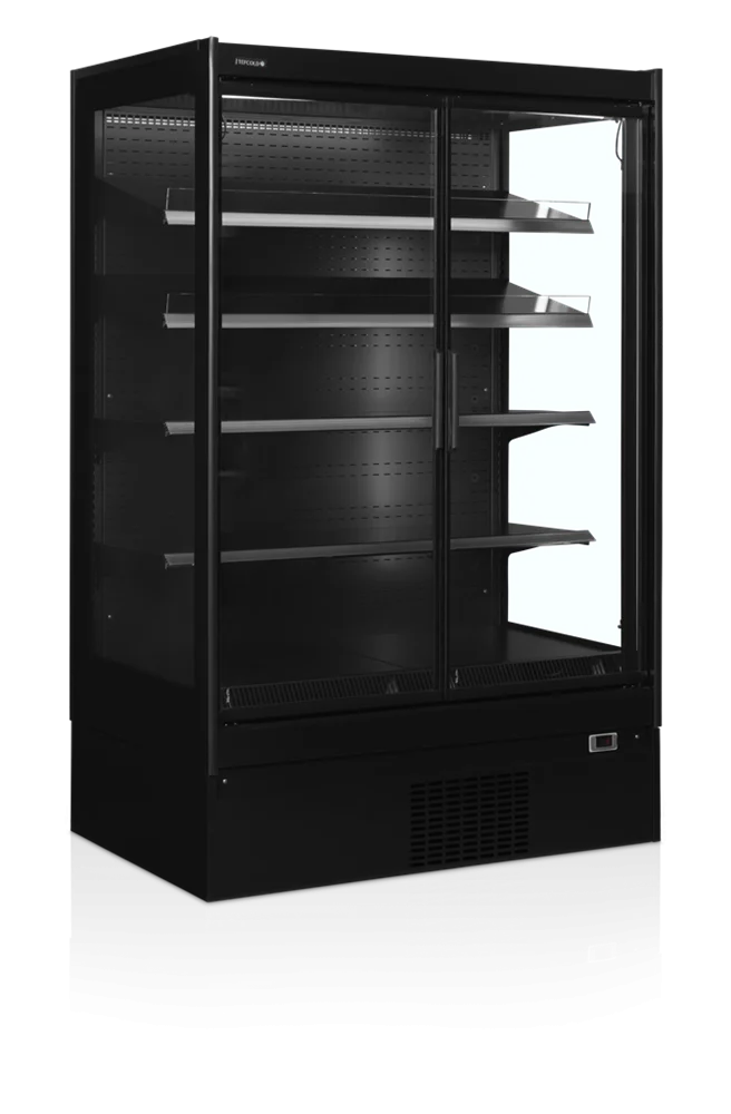 Tefcold Supermarkt Wandkühlregal Multideck EXTRA1250CD schwarz