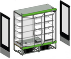 Tefcold Supermarkt Wandkühlregal Multideck EXTRA1250CD schwarz